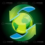 Green Recycling Globe